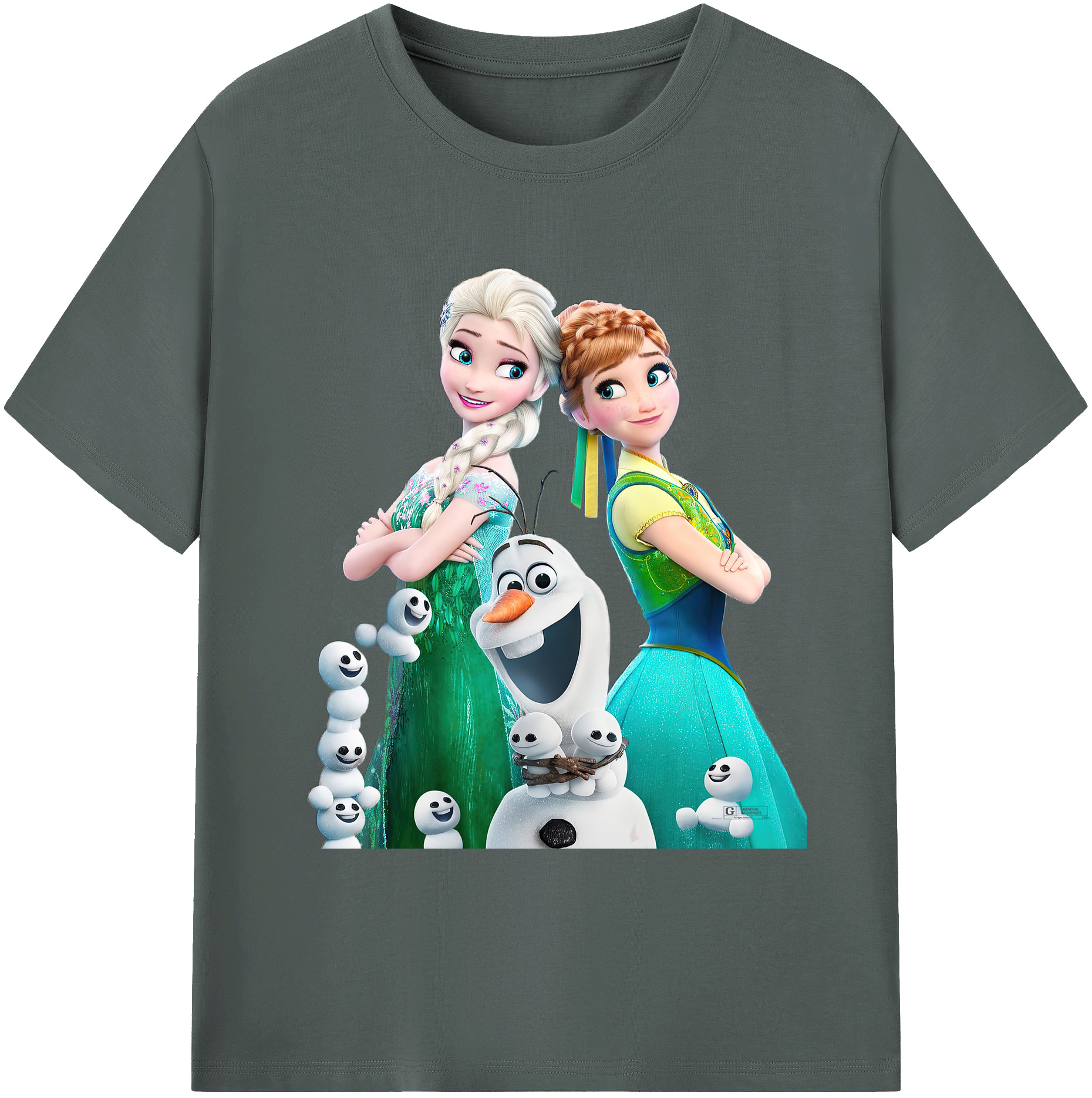（画像用） アナと雪の女王 アンナ エルサ Frozen Anna Elsa 綿100％ メンズ半袖Tシャツ｜肌触りやわらか＆通気性